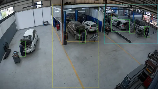 Bay utilisation and turnaround on a CCTV camera