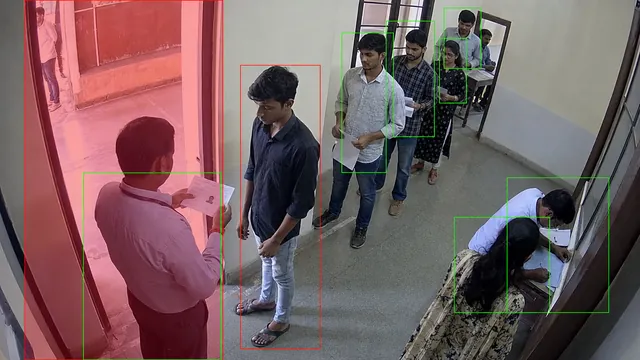 Candidate identity check on a CCTV camera