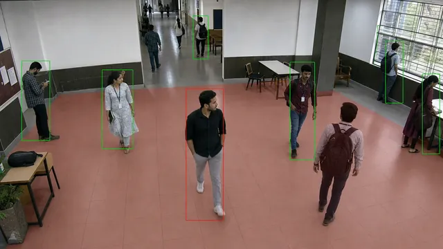 No ID card on campus on a CCTV camera