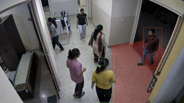 Girls' wing entry on a CCTV camera