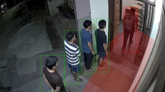 Night roll call on a CCTV camera