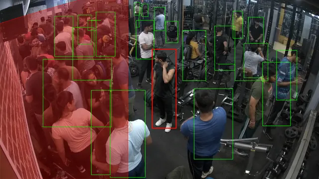 Floor and studio capacity on a CCTV camera