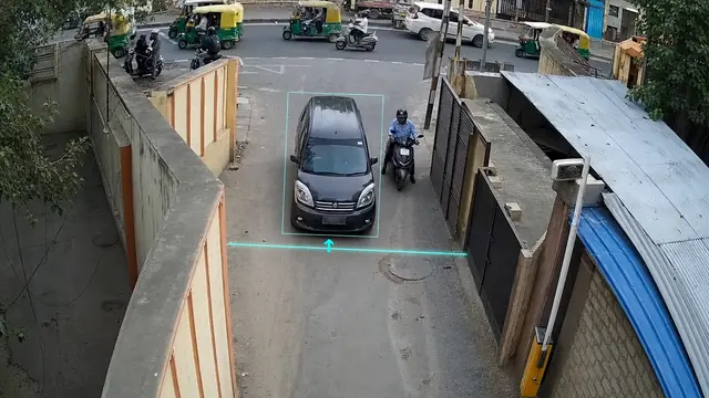 No-entry violations on a CCTV camera