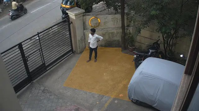 Loitering near the perimeter on a CCTV camera