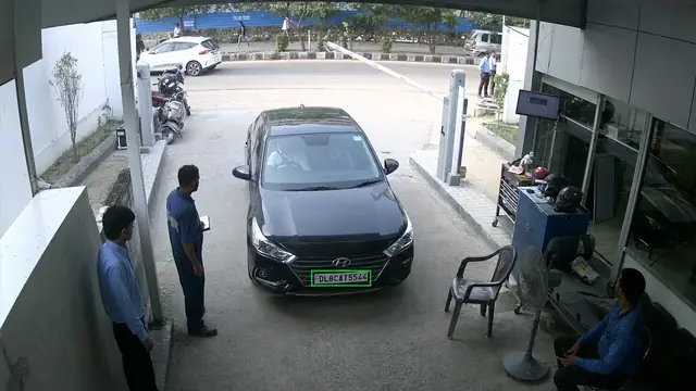 Match plates to service appointments on a CCTV camera