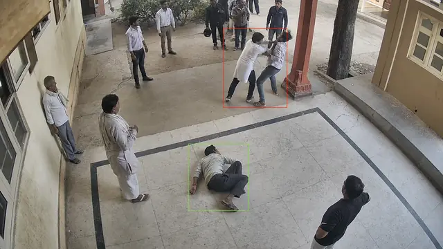 Unusual activity and accidents on a CCTV camera